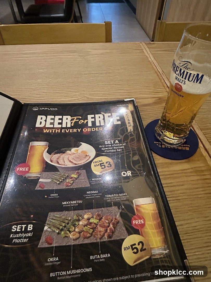 Ippudo Beer Promotion