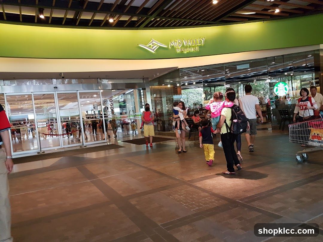 People walking in a mall