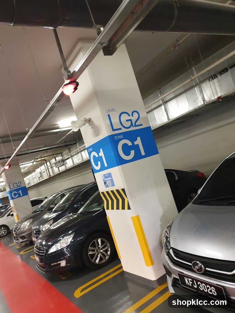 Parking Garage Level and Zone Markers