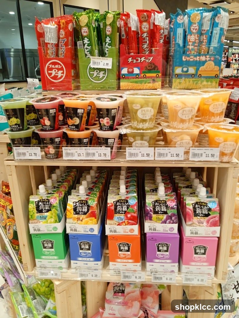 Assortment of Japanese Snacks and Desserts
