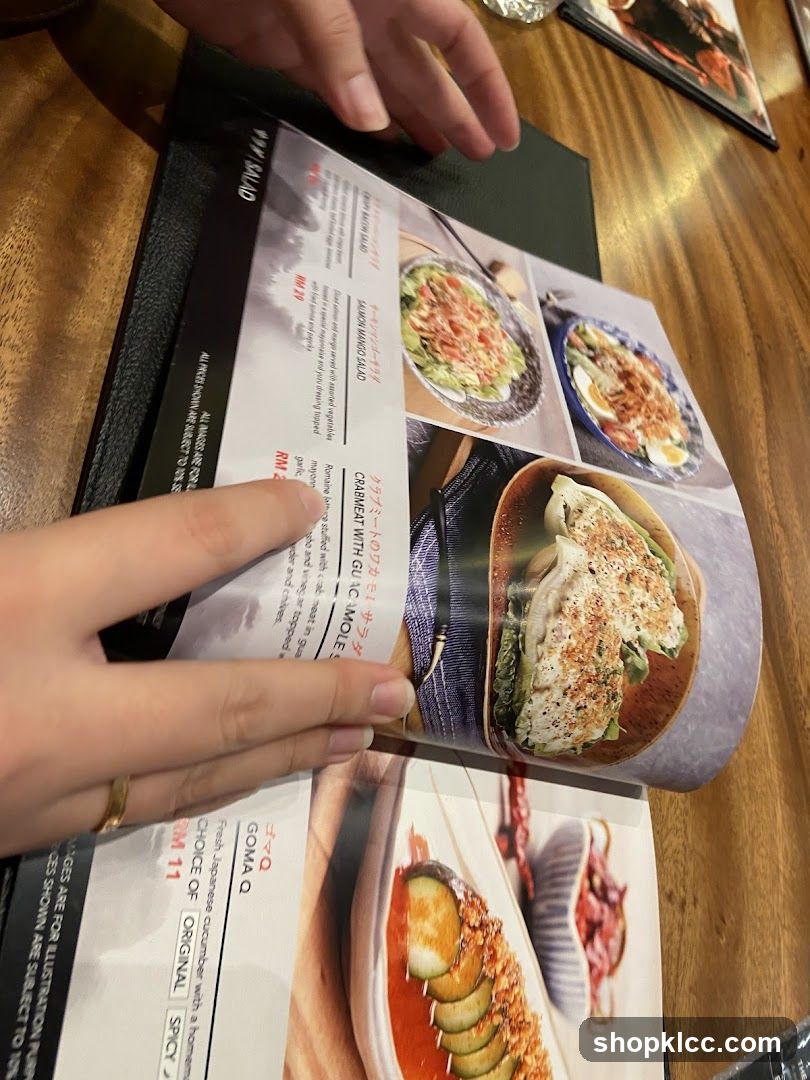 Dining Menu Page