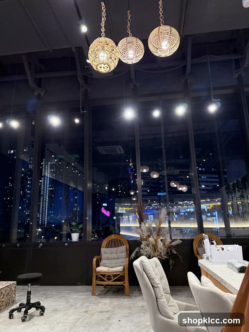 Salon Interior with City View