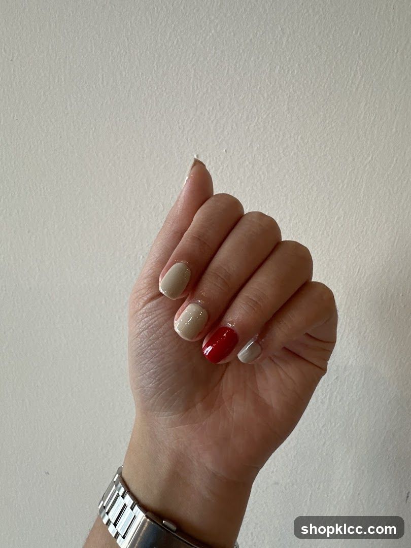 Hand with Painted Nails