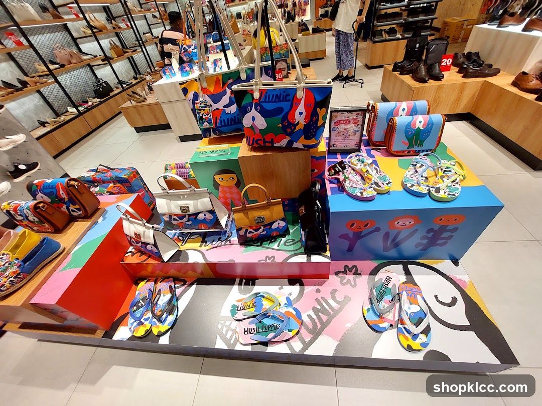 Display of Bags and Footwear