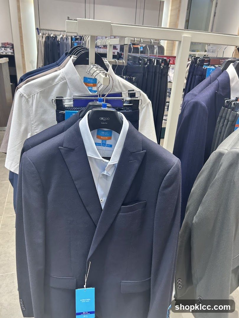 Men's Suits and Shirts Display