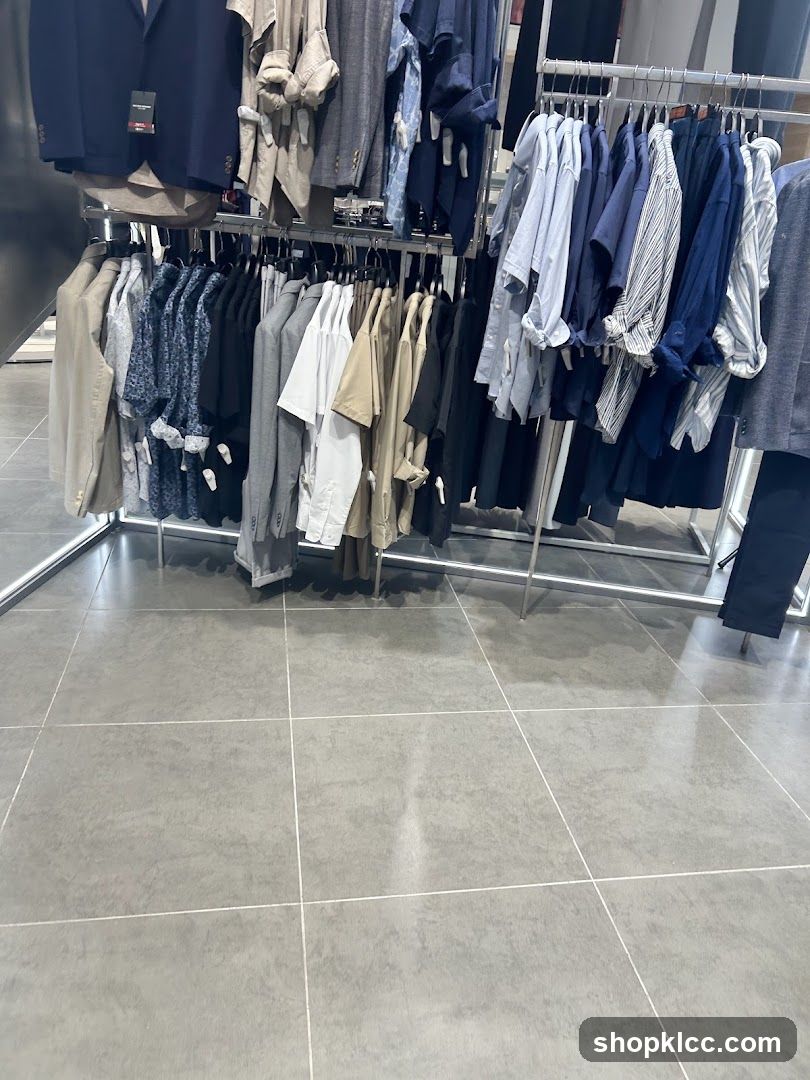 Men's Clothing Display