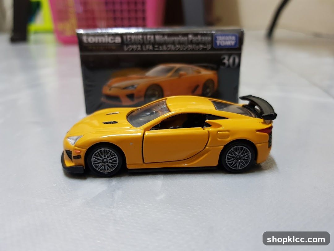 Yellow Lexus LFA Toy Car