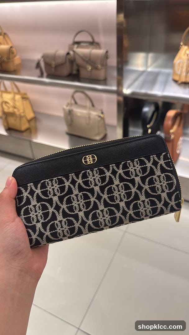 Wallet with Monogram Pattern