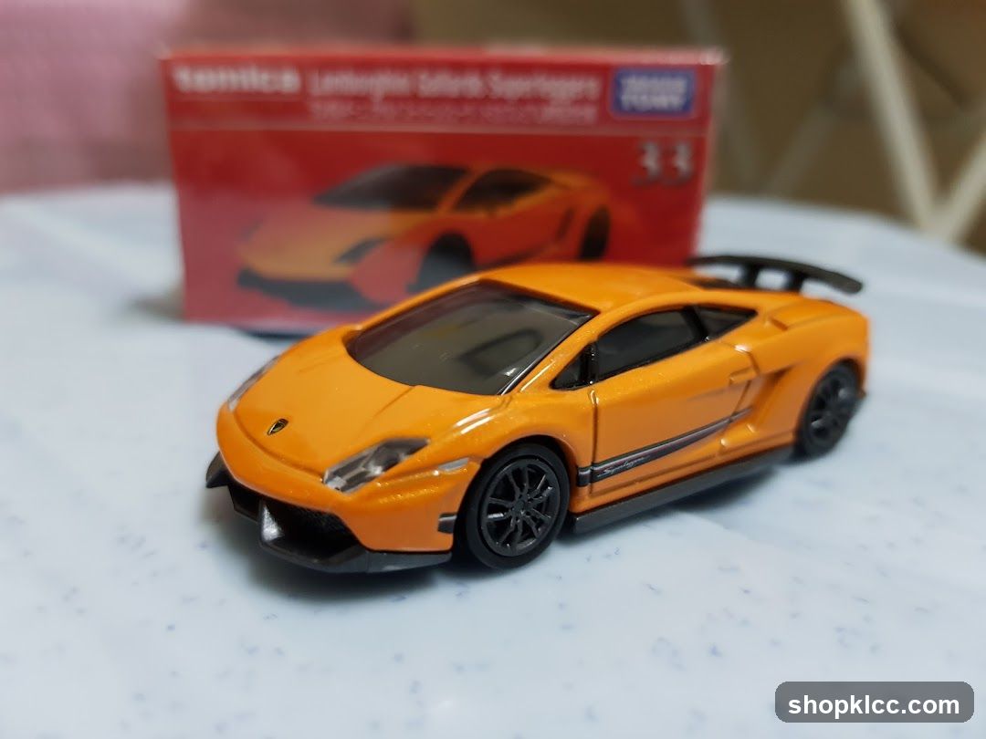 Orange Lamborghini Toy Car
