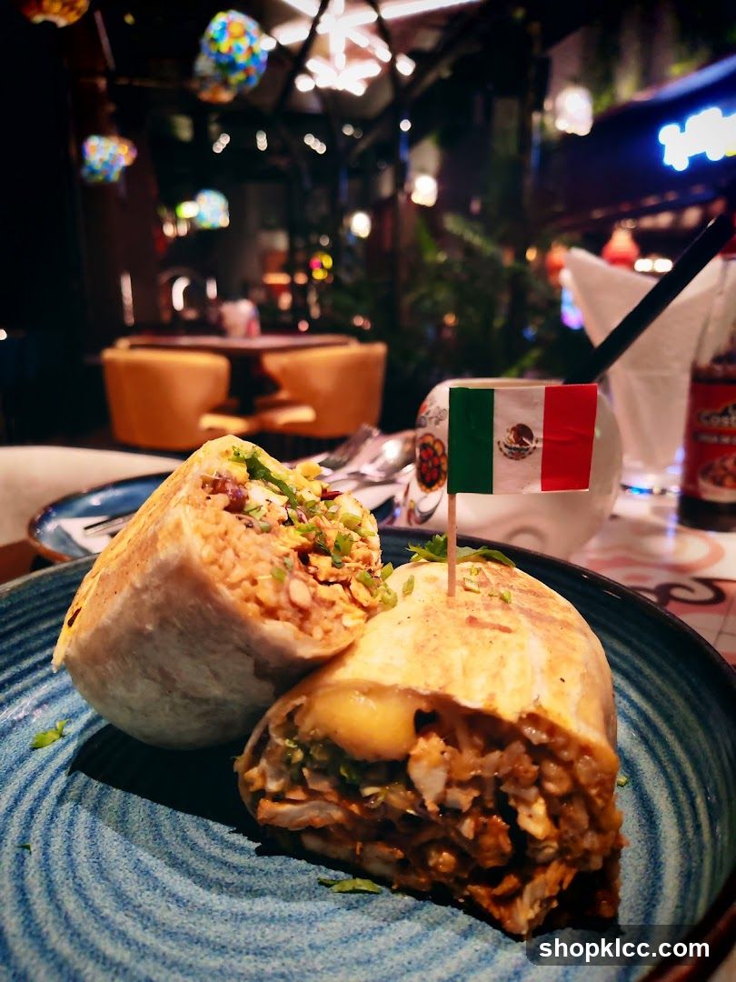 Burrito with Mexican Flag