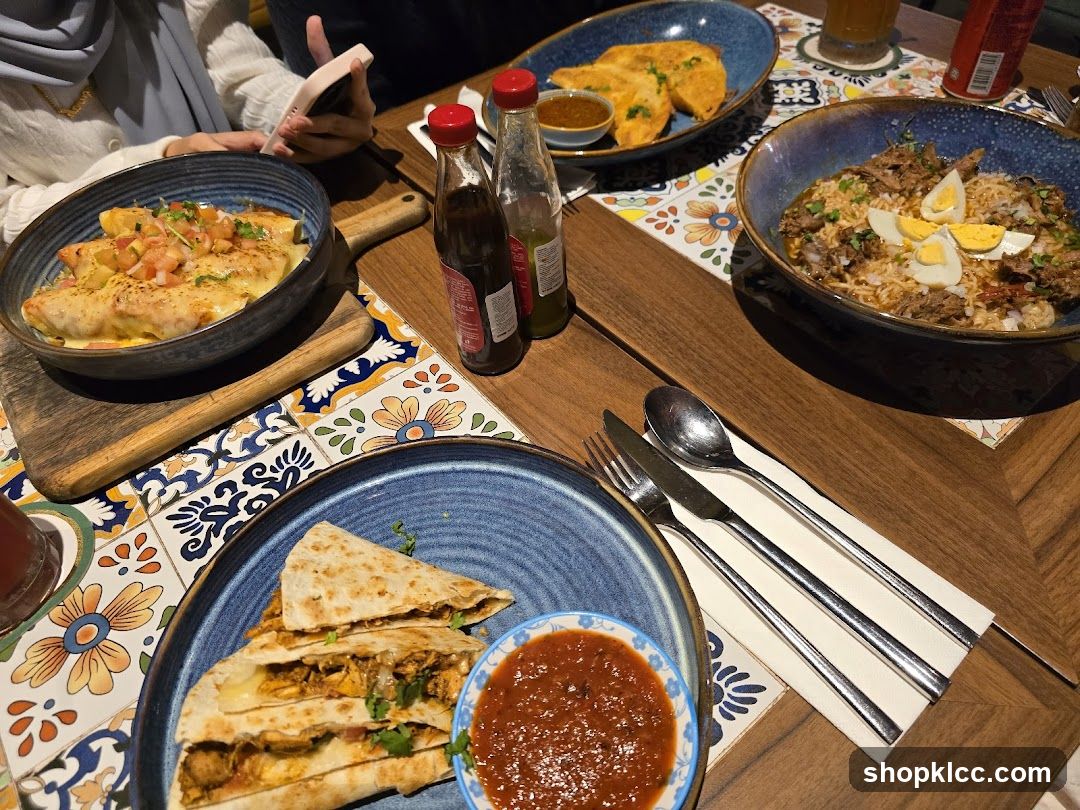 Mexican Food Spread