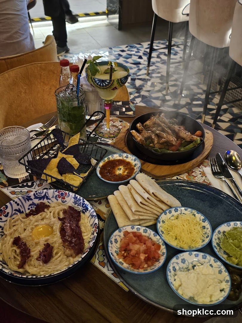 Fajitas and Pasta Dinner
