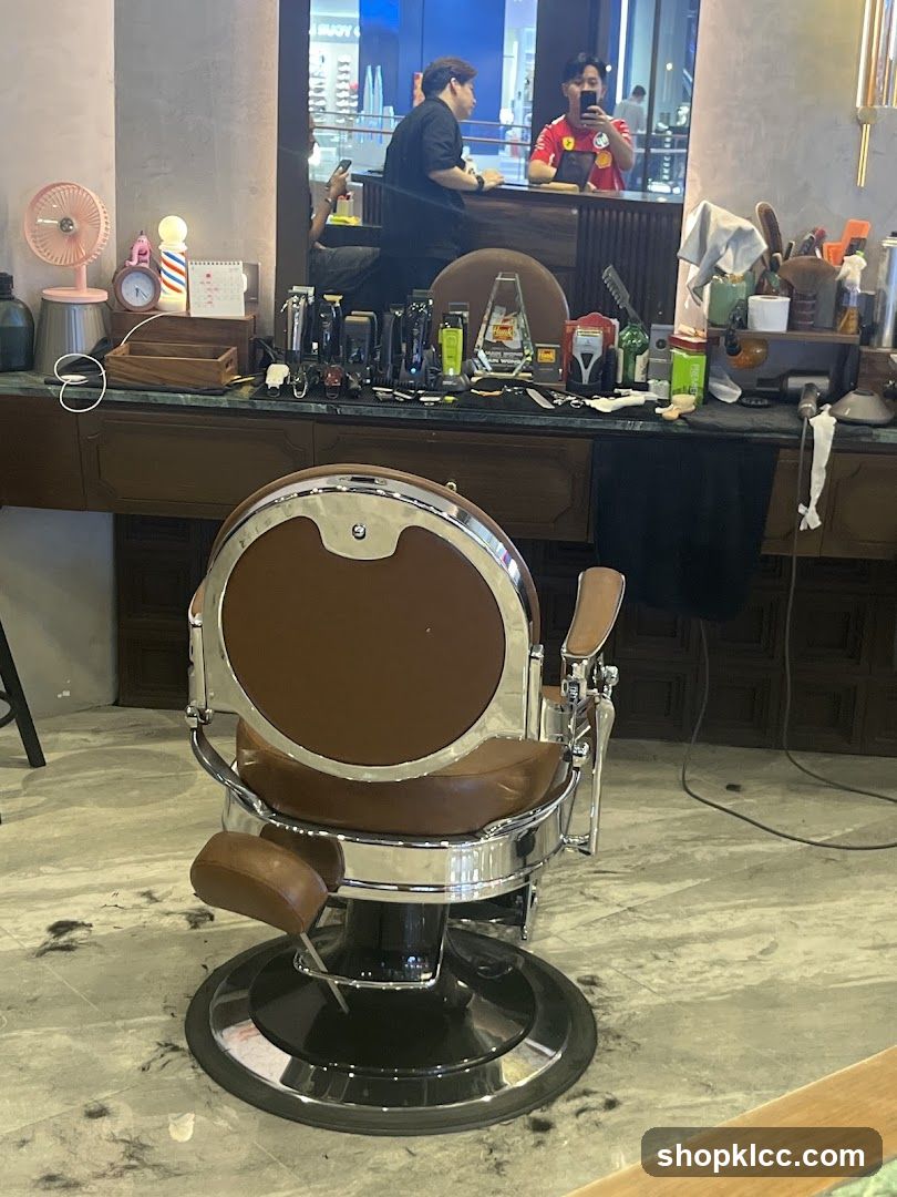 Barber Chair and Station
