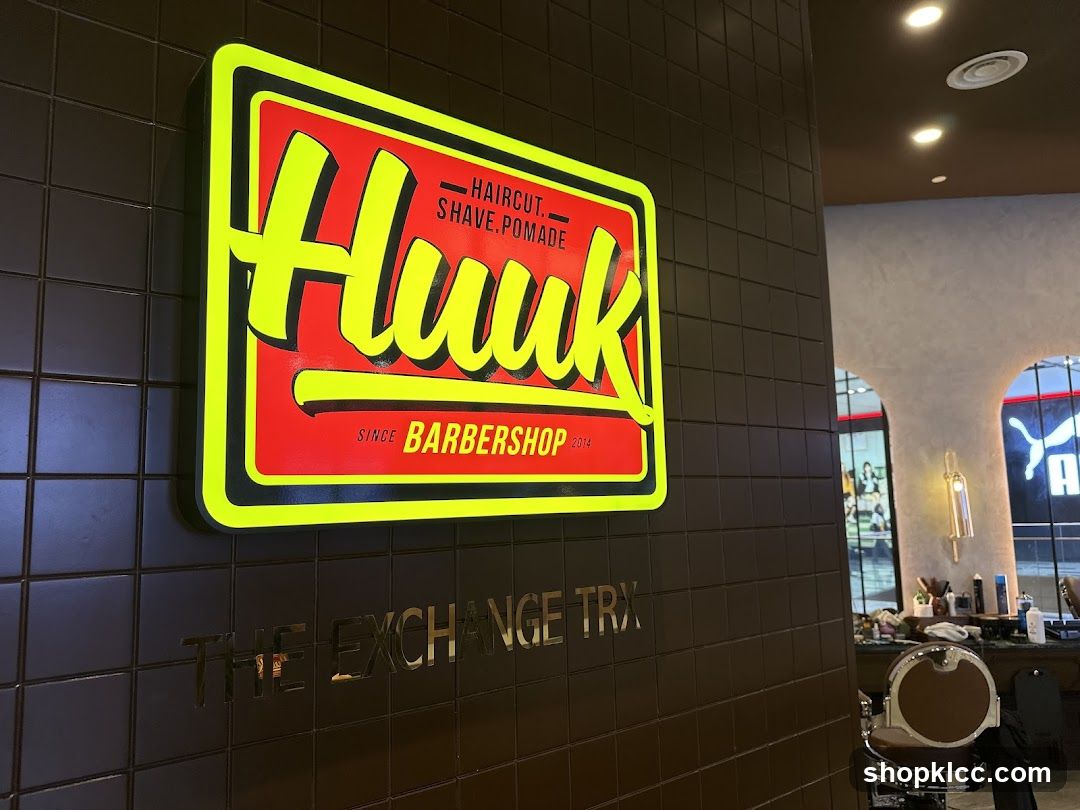 Barbershop Interior with Signage