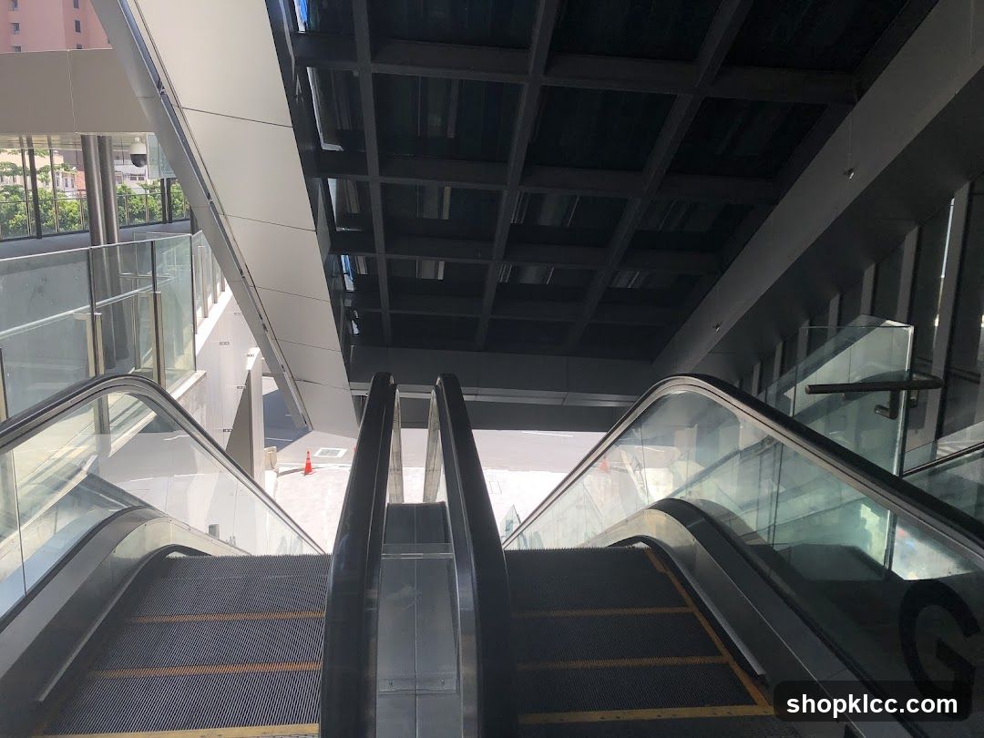 Escalator View in Modern Building