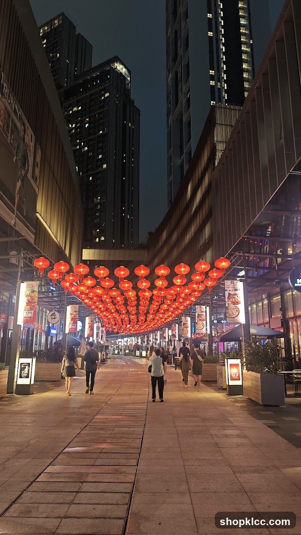 Night Street with Red Lanterns