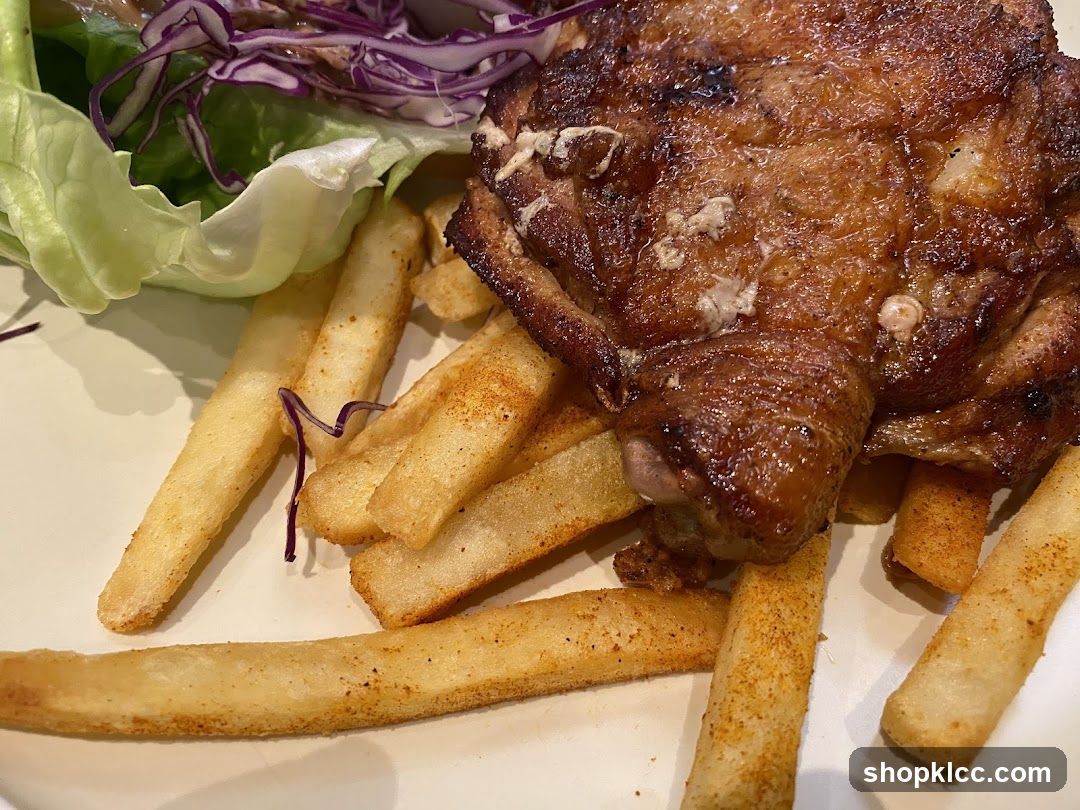 Grilled Chicken with Fries and Salad
