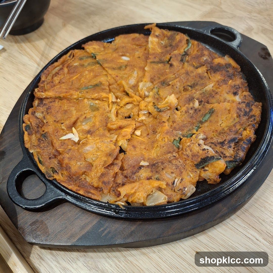 Korean Pancake (Jokbokki or similar)