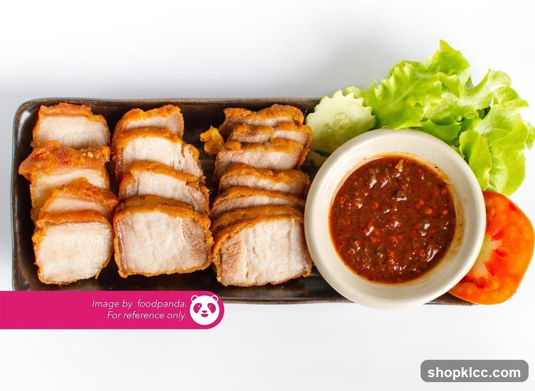 Sliced Pork with Sauce and Vegetables