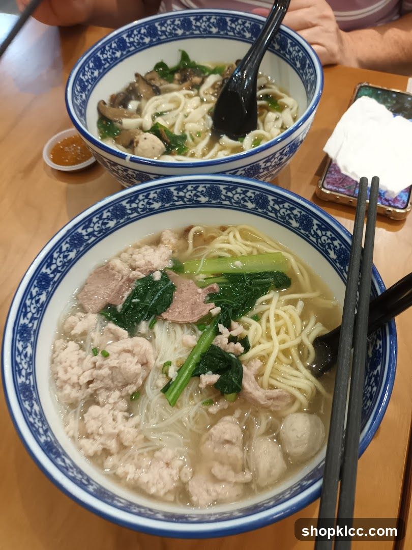 Noodle Bowl with Meat and Vegetables