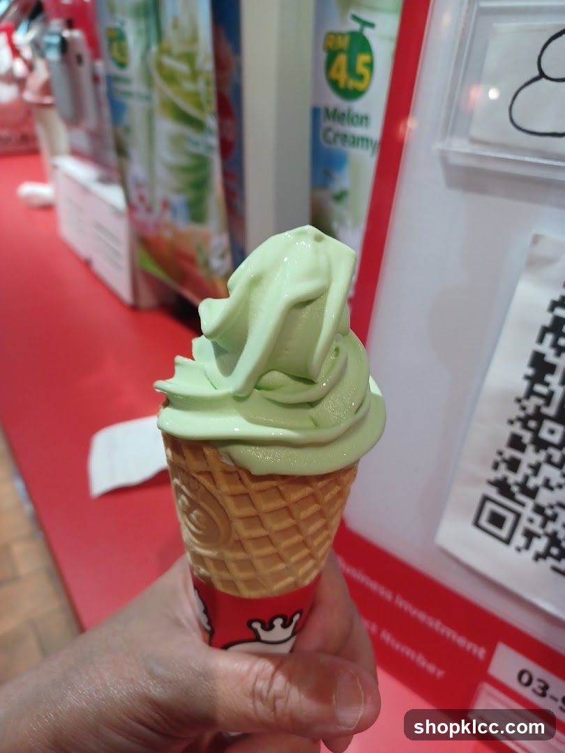 Melon Creamy Soft Serve Ice Cream