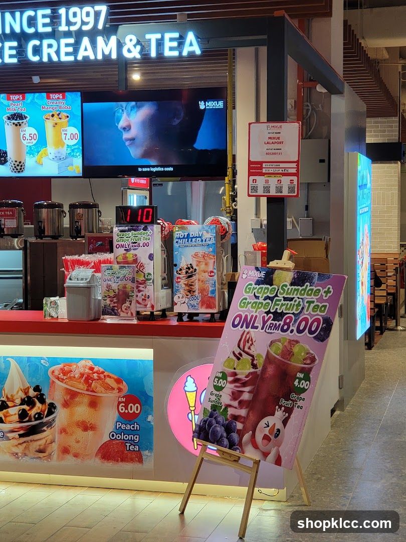Ice Cream and Tea Shop Display