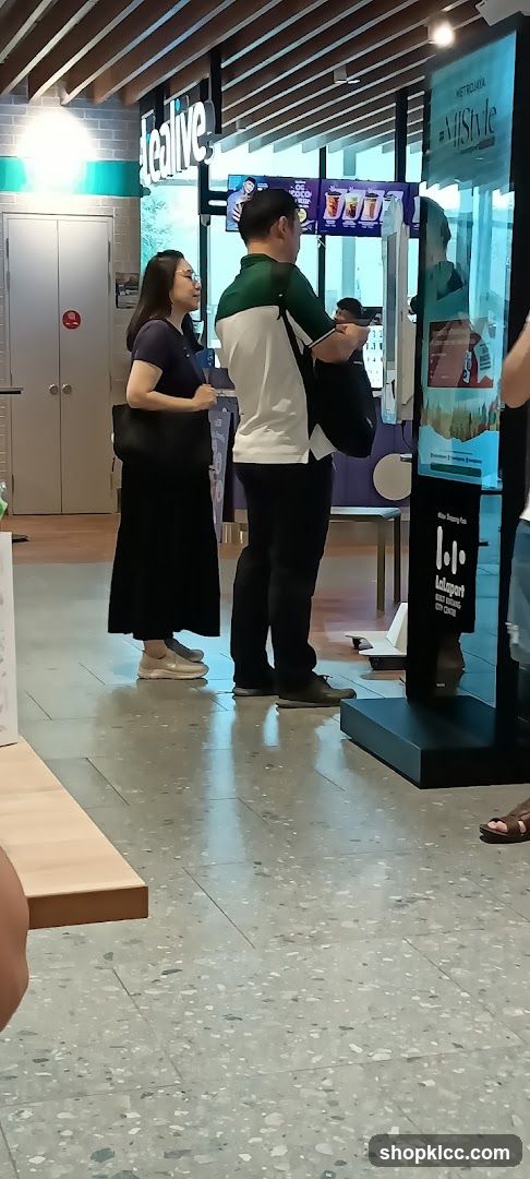 People at a counter