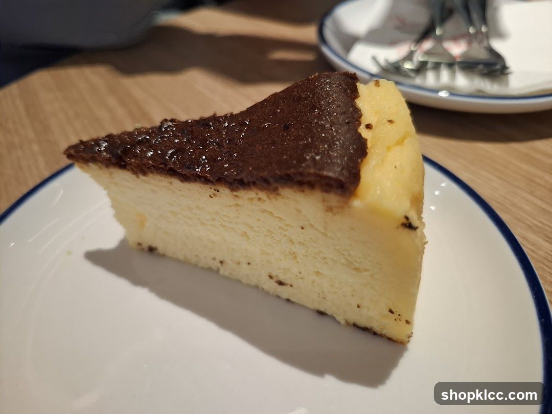Slice of Burnt Cheesecake