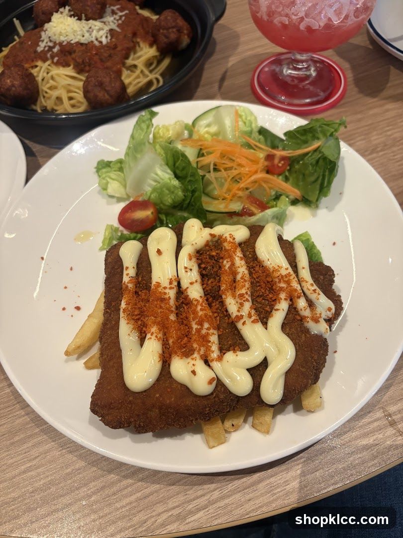 Fried Fish with Fries and Salad