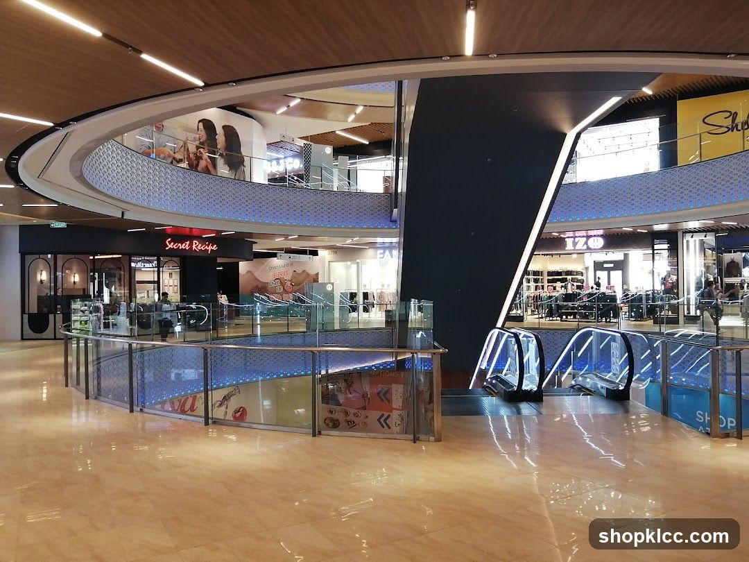Interior of a modern shopping mall