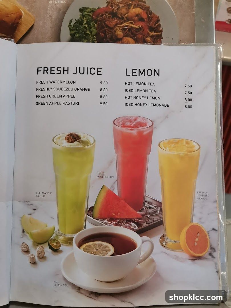 Fresh Juice and Lemon Drinks