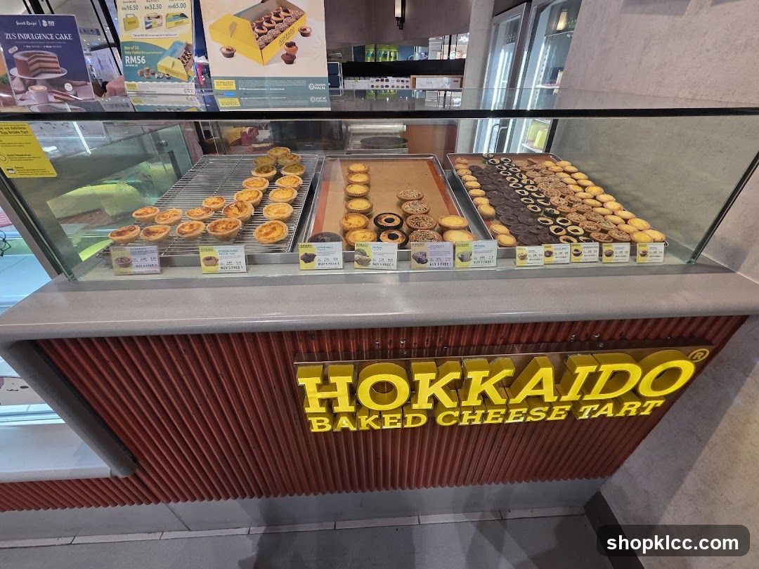 Hokkaido Baked Cheese Tart Display