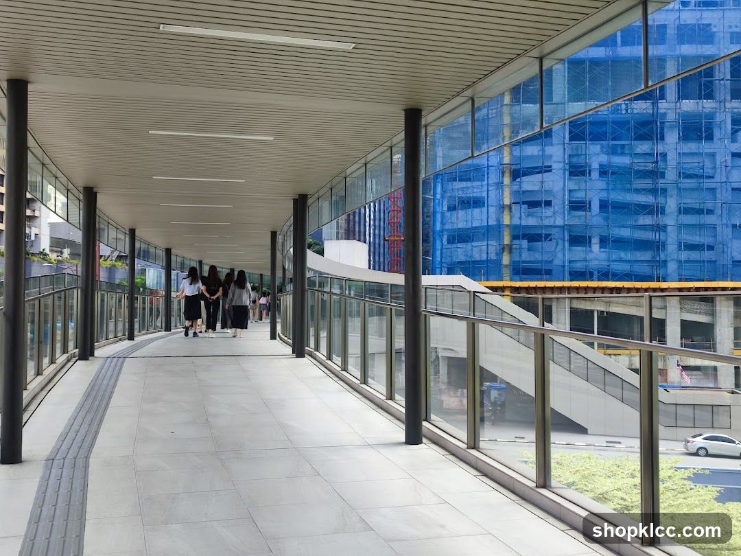 Elevated Walkway with Construction View