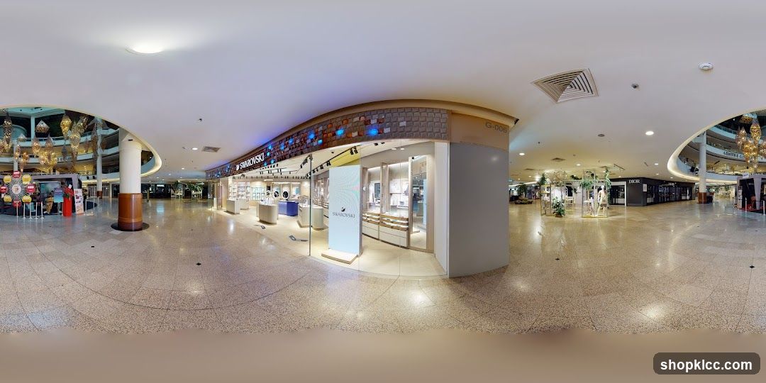 Swarovski and Dior Stores in a Mall