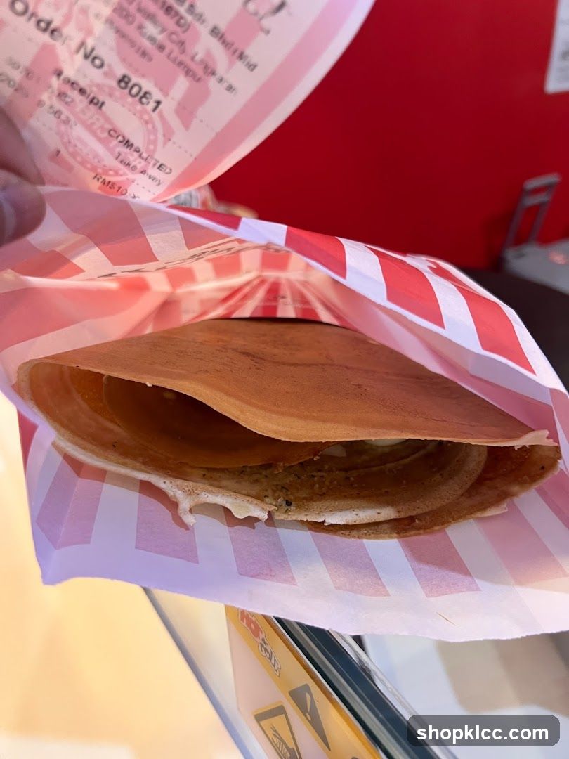 Crepe in a paper bag