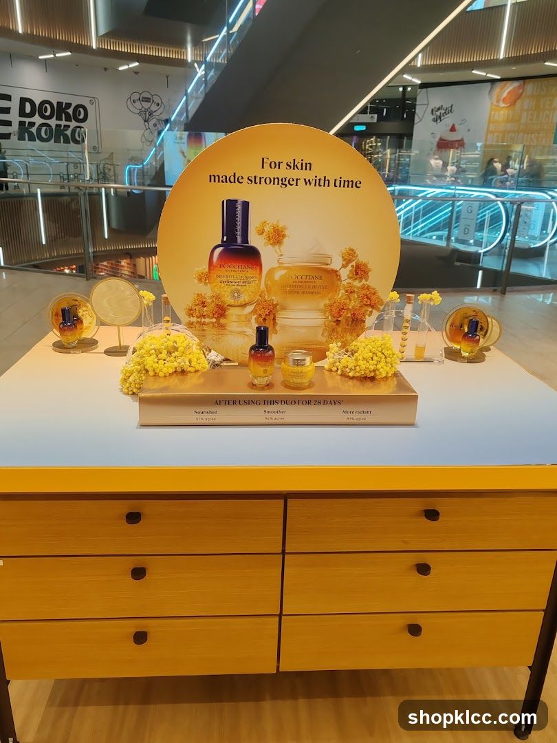 L'Occitane Skincare Display