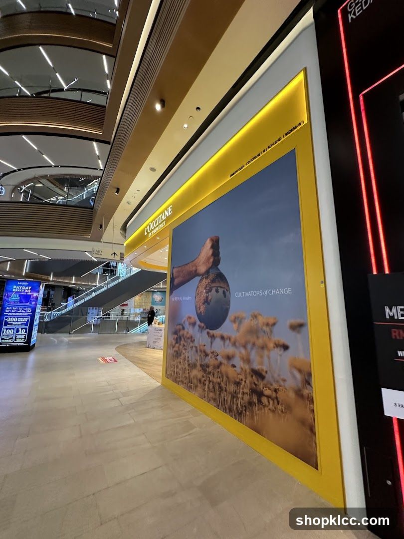 L'Occitane Storefront Advertisement