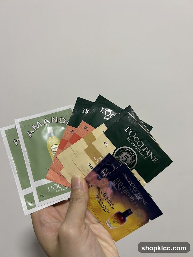 L'Occitane Sample Packets