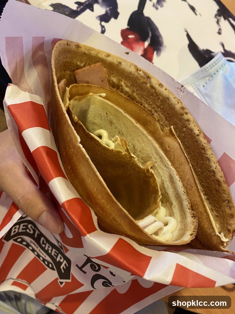 Ham and Cream Crepe