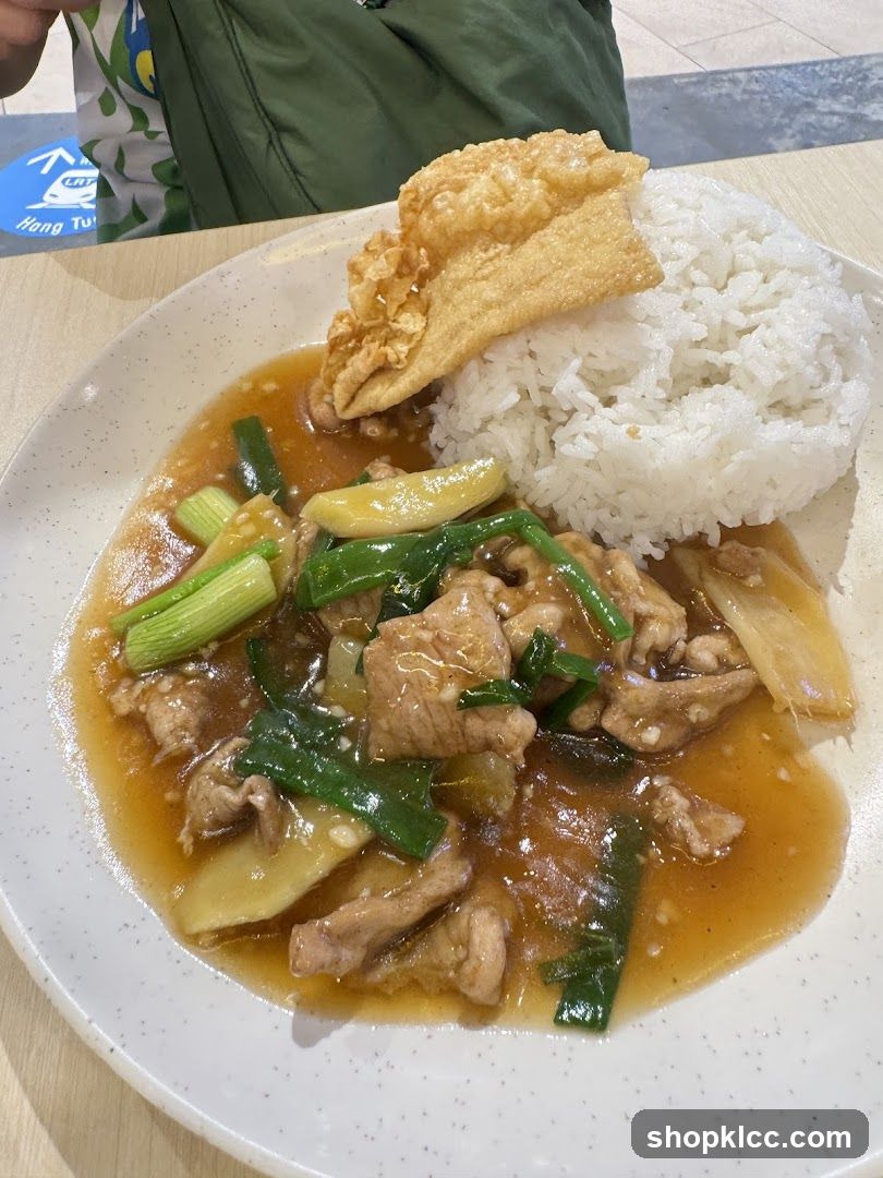 Pork and Scallion Rice Dish