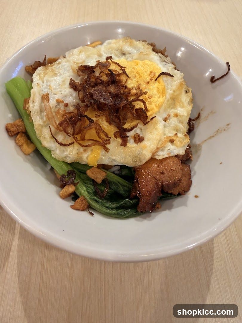 Rice Bowl with Fried Egg and Pork Belly