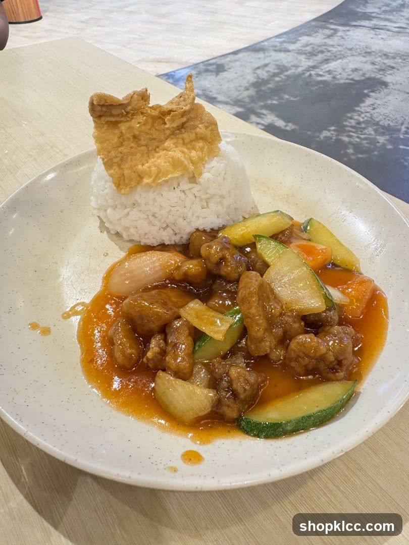 Sweet and Sour Pork with Rice