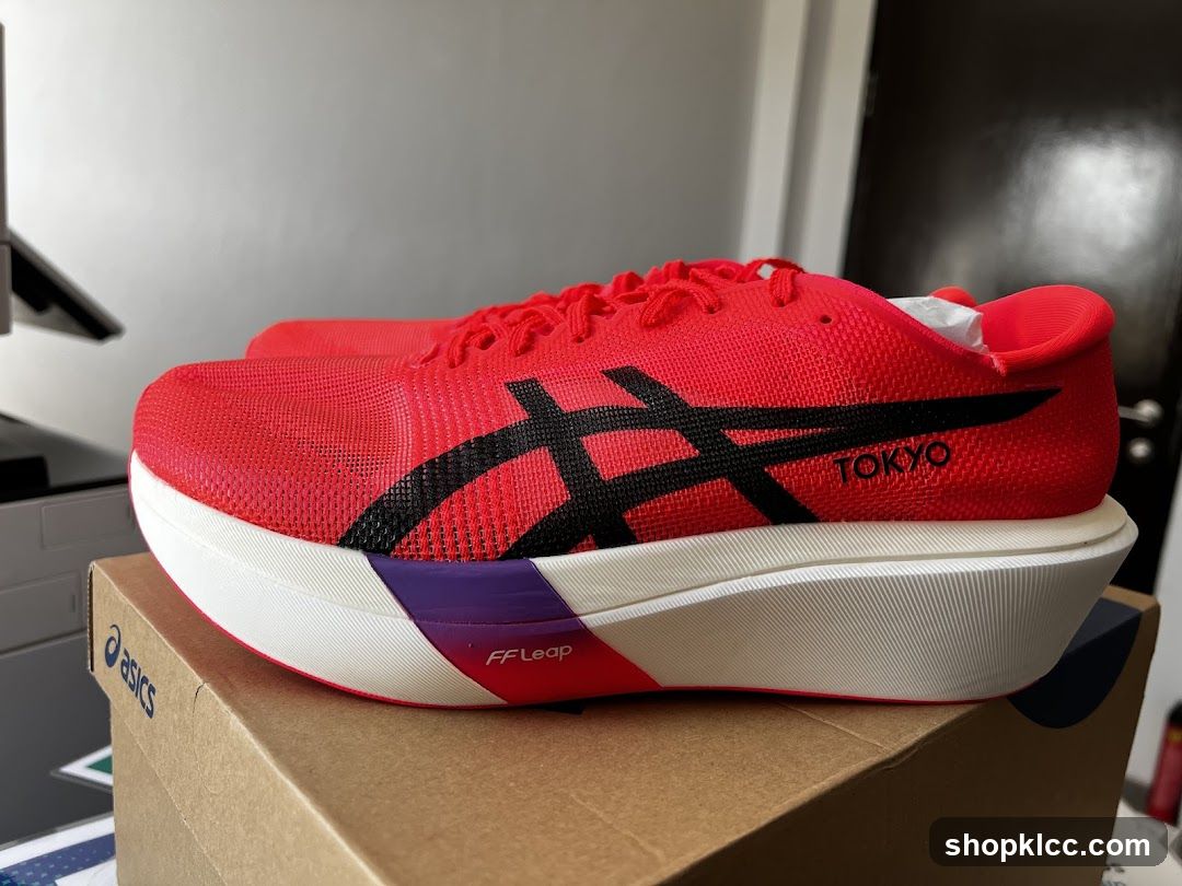 Red Asics Running Shoes