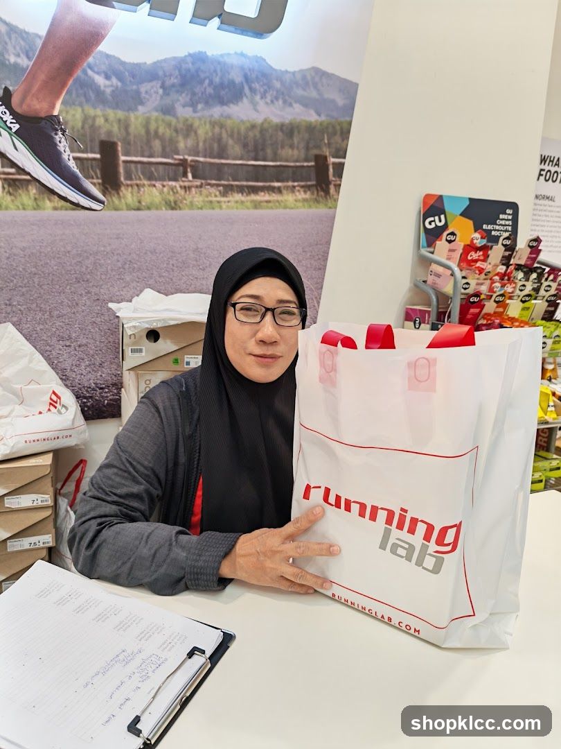 Woman holding a shopping bag