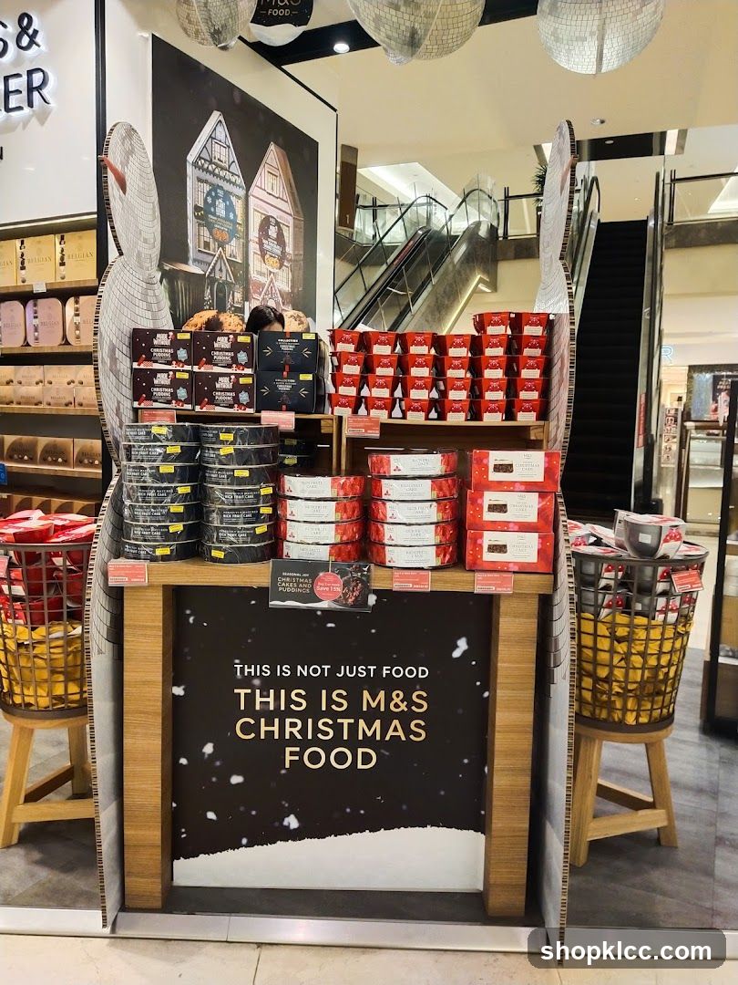 M&S Christmas Food Display