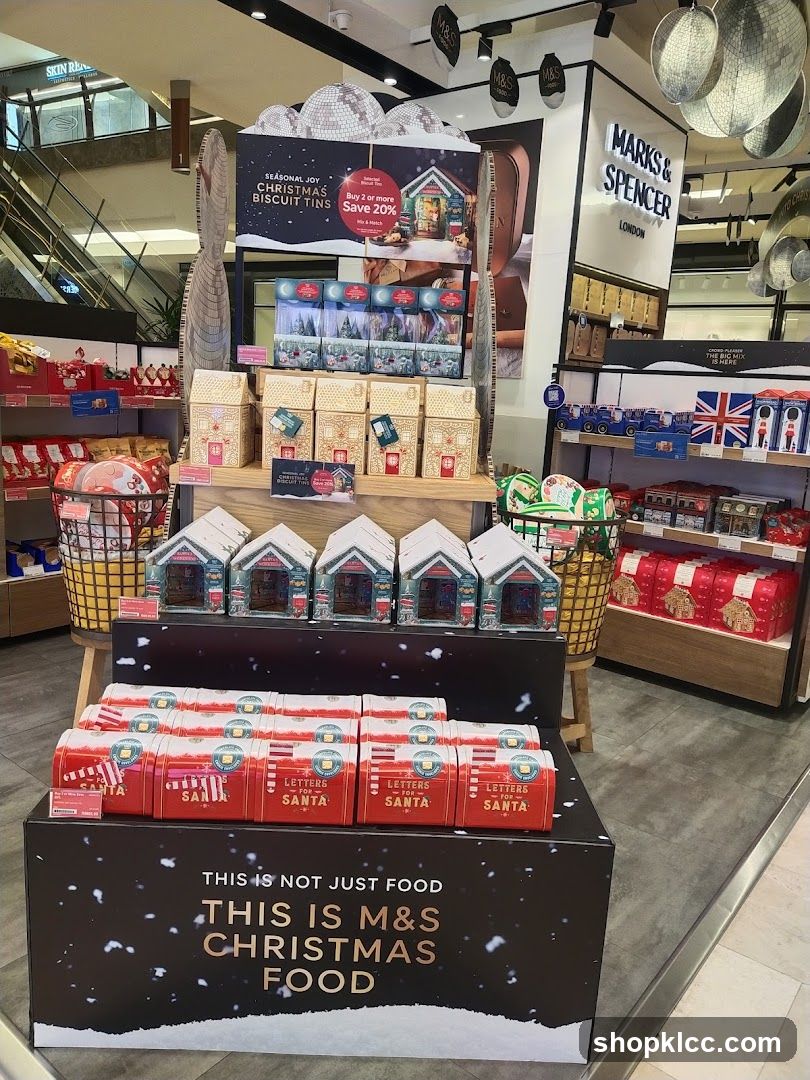 M&S Christmas Food Display