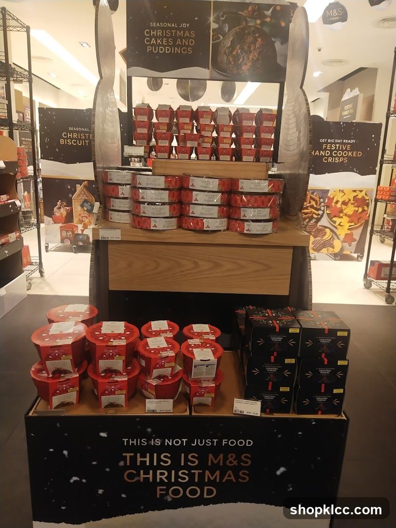 M&S Christmas Food Display