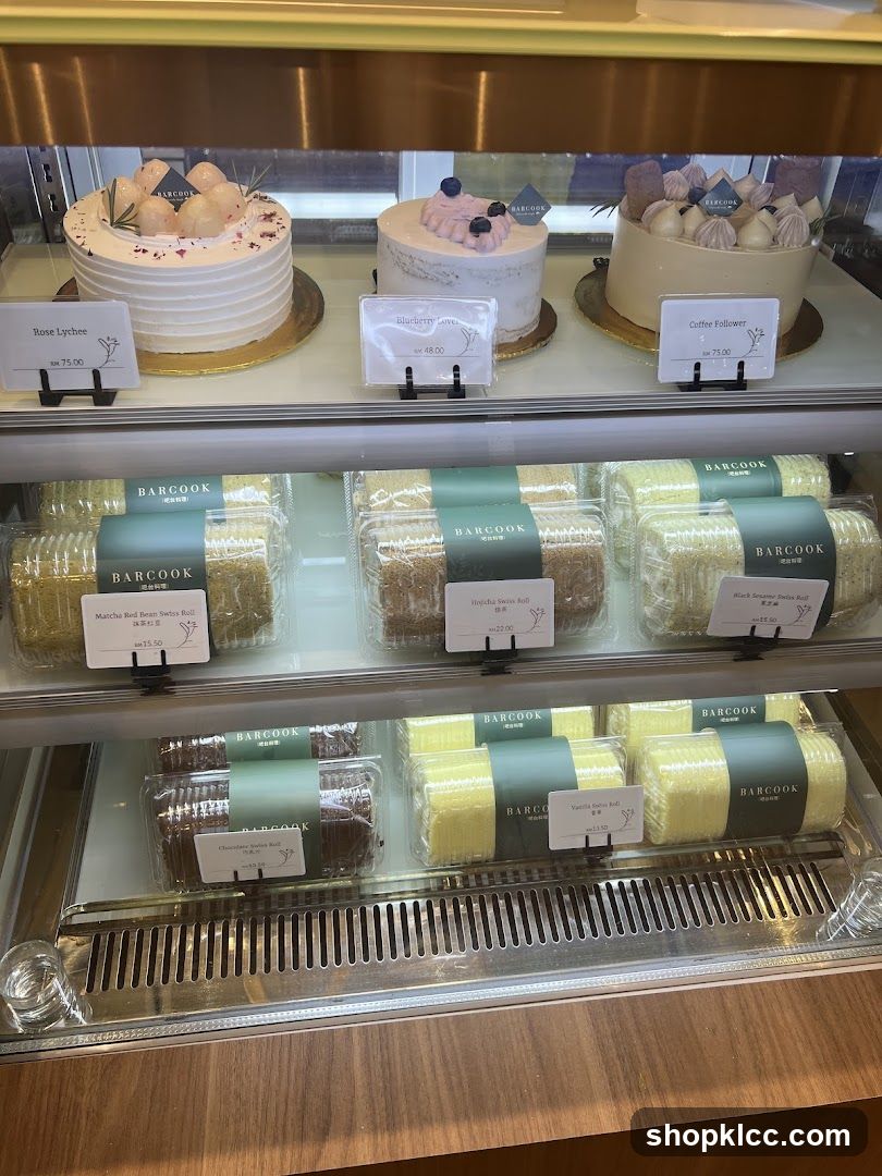 Cakes and Swiss Rolls Display