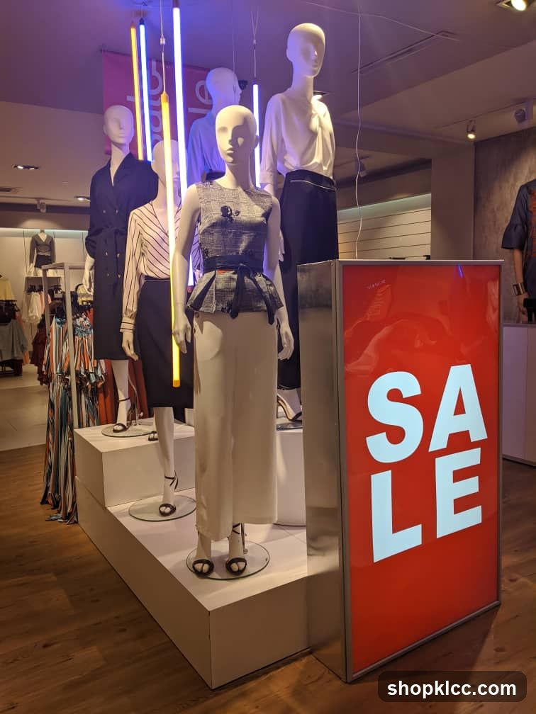 Mannequins in a store display