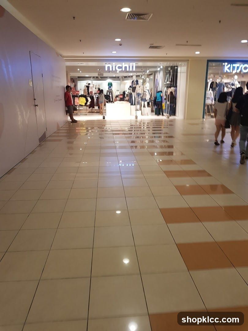 Mall Interior with Storefronts
